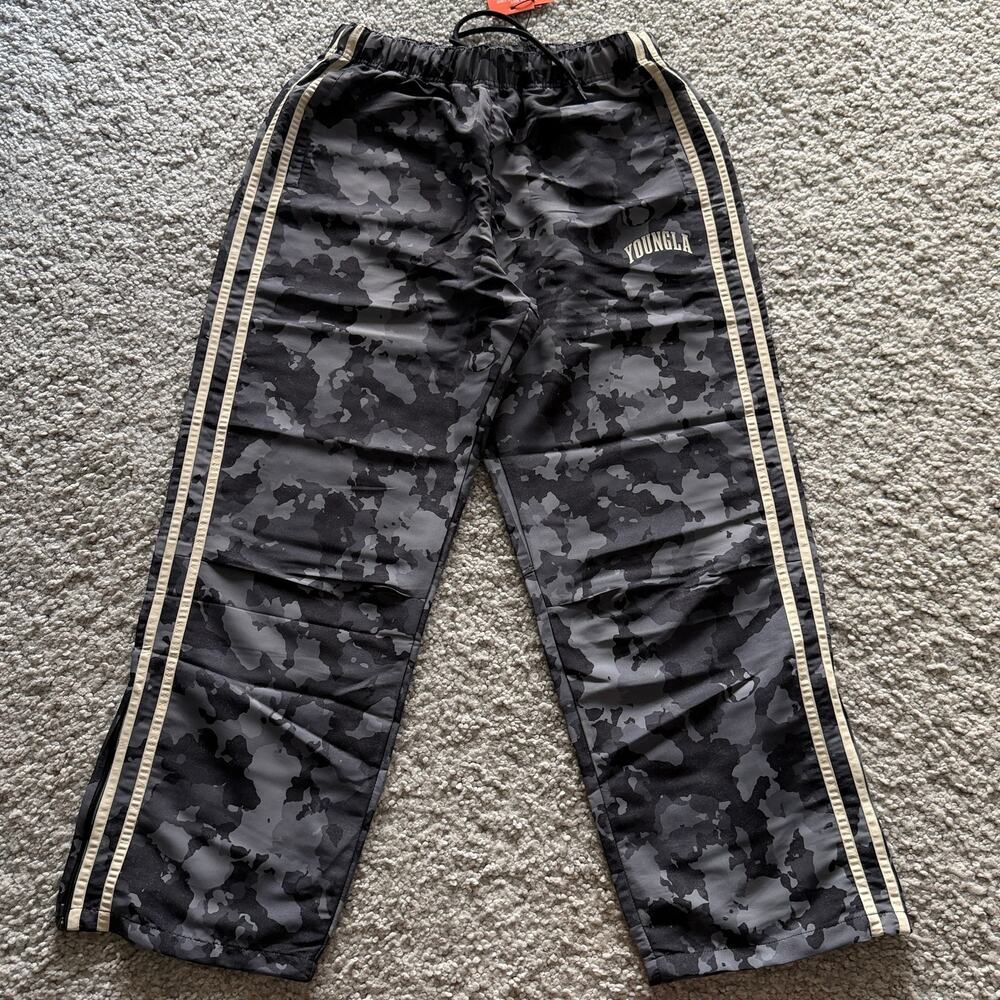 Men's YoungLA(SoldOut) 249 CamoFlagshipTrackPants XL NWT BlackCamo
